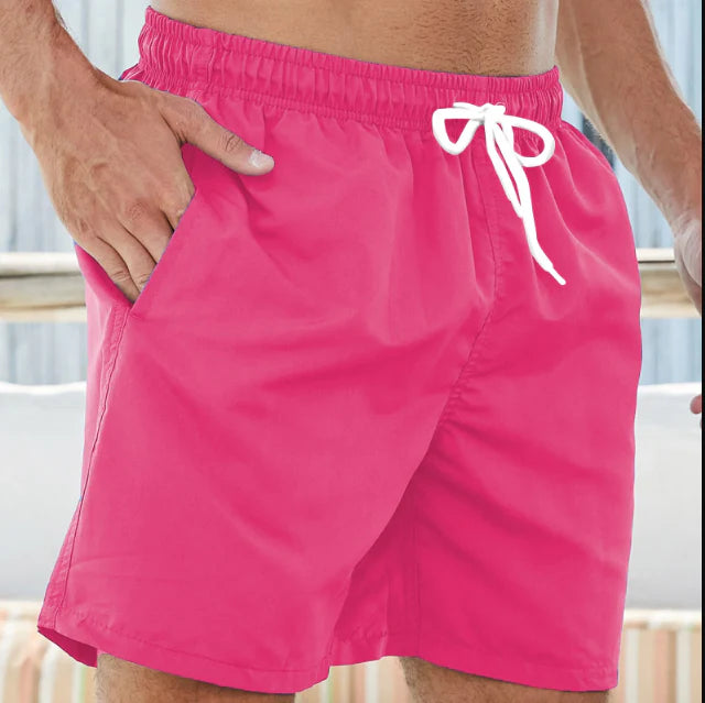 Swim Trunks Men Short Length Lining and Side Pocket