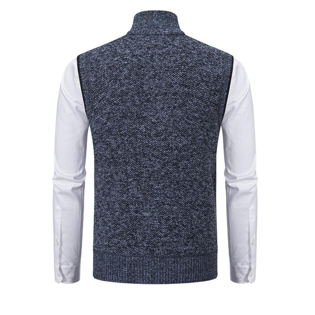 Knitted Vest Men Sleeveless Warm Mid-Season Layer