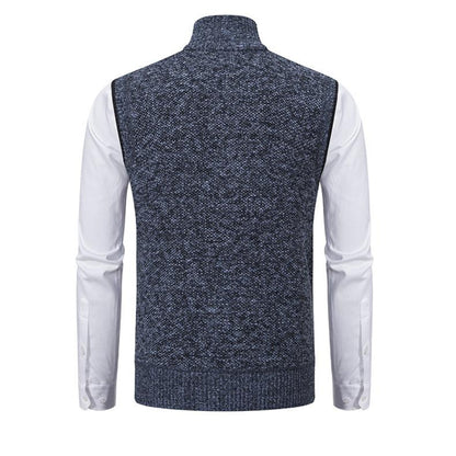 Knitted Vest Men Sleeveless Warm Mid-Season Layer