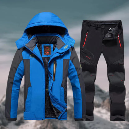 Ski Outfit Set Men Weatherproof Two Piece Regular Fit Outerwear