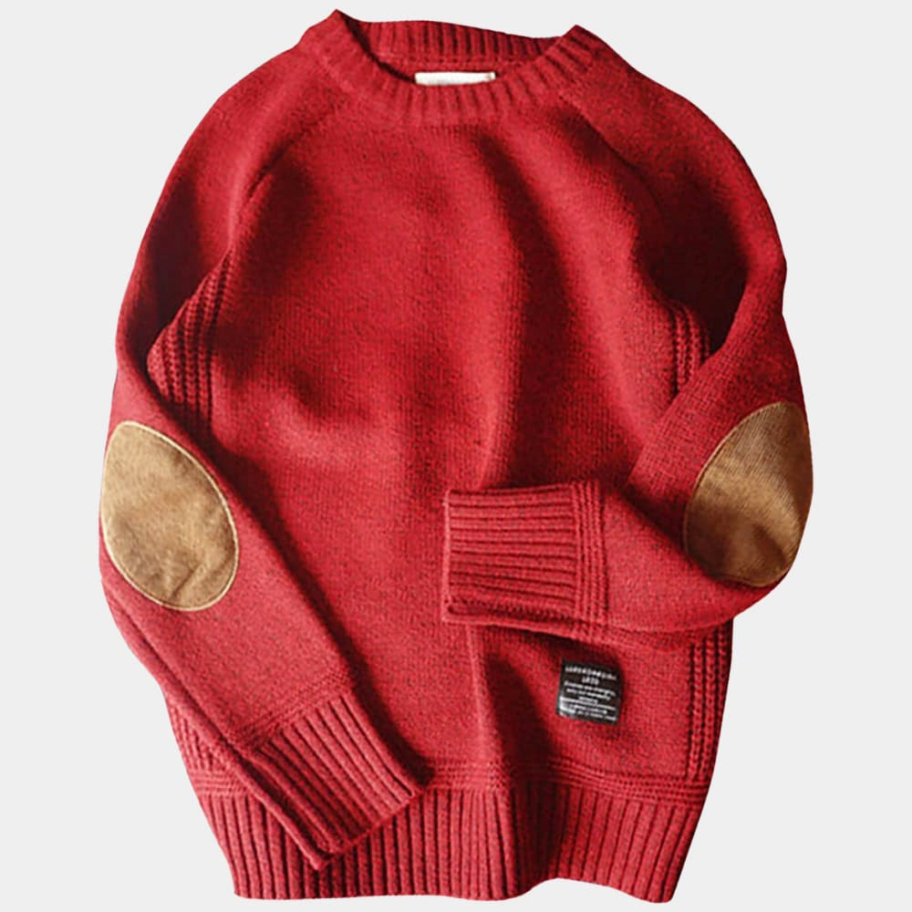 O-Neck Sweater Men Warm Stylish Winter Pullover for Everyday Use