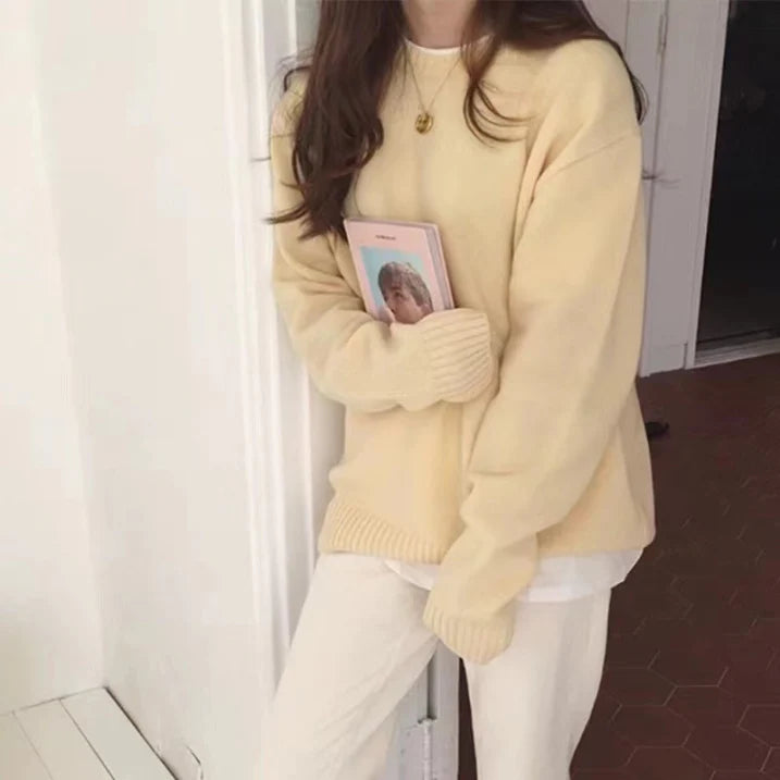 Oversized Sweater Women Modern Relaxed Long Sleeve Winter Jumper