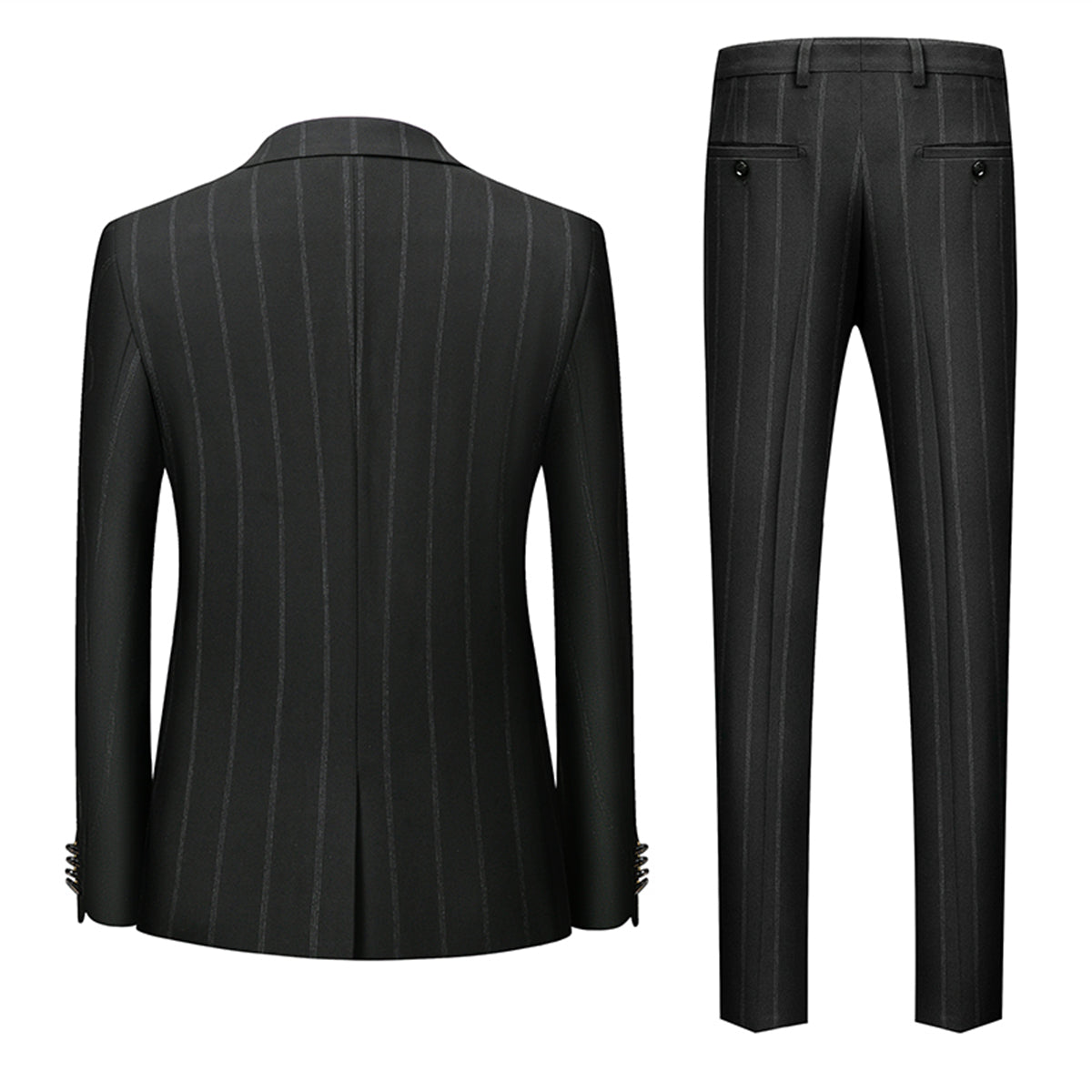 Suit Men Elegant Slim 3 Piece Formal Set