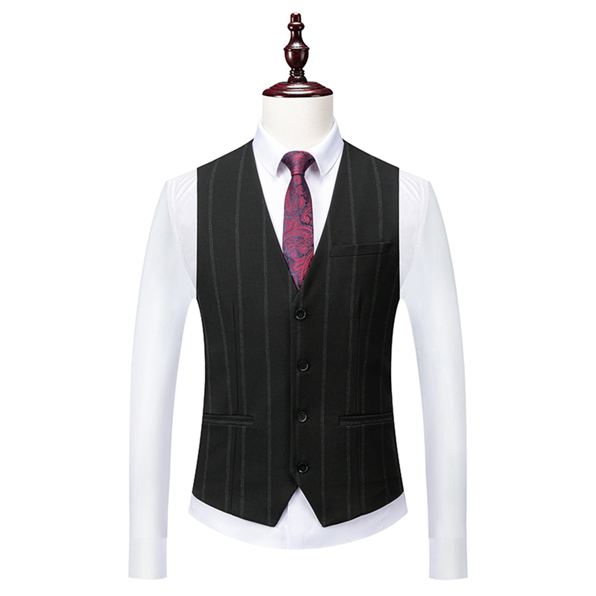 Suit Men Elegant Slim 3 Piece Formal Set