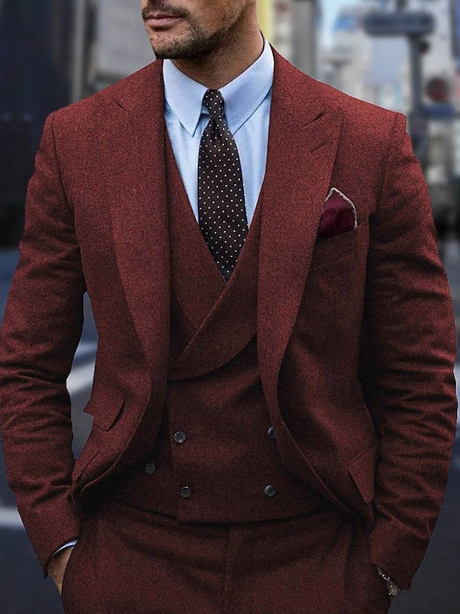 Suit Men Formal Two-Button Fit Timeless Look