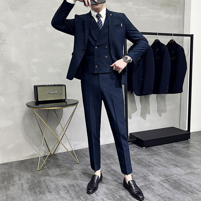Suit Men Slim Fit Wedding Guest Set Refined Look