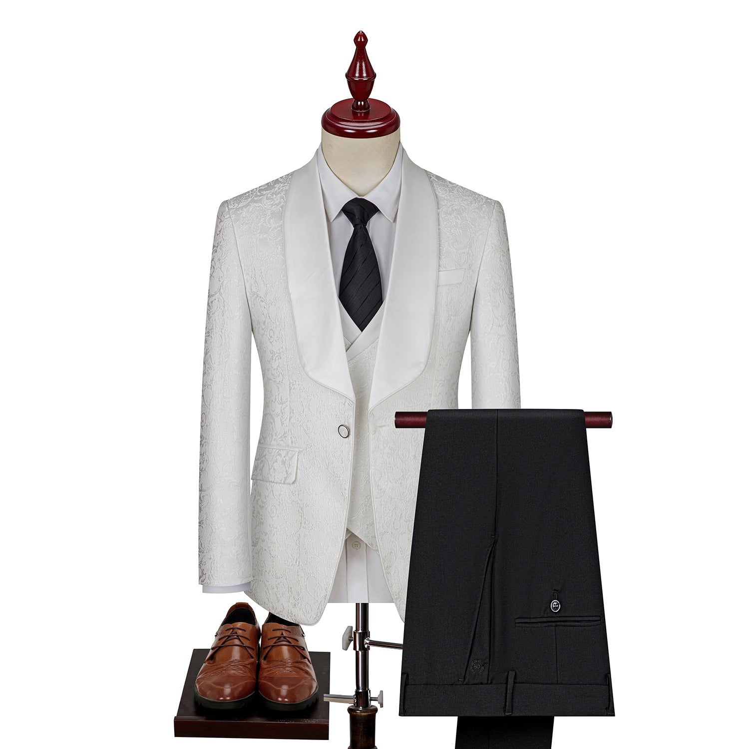 Suit Set Men Classic Fit Formal Style Timeless Appeal