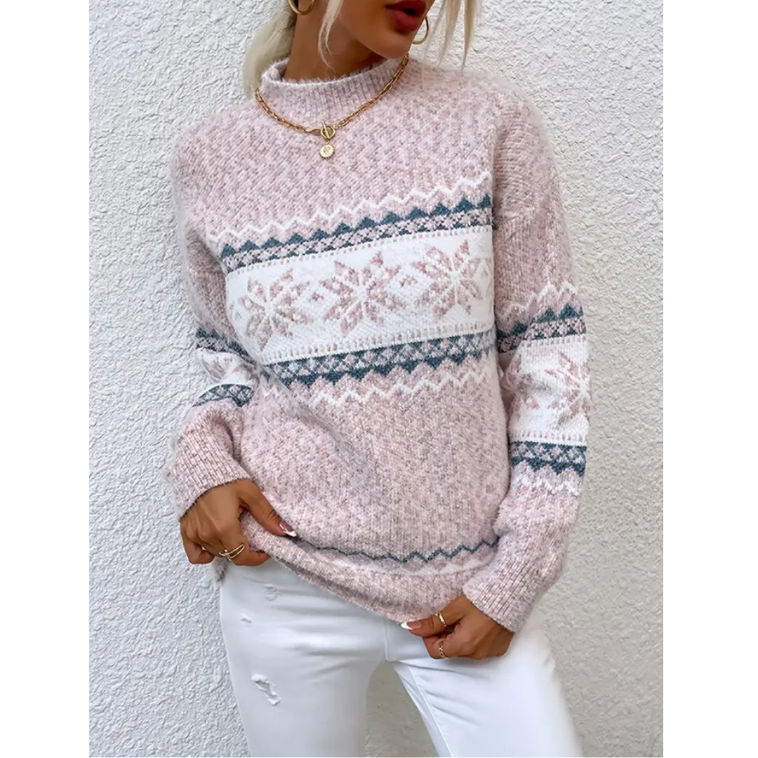 Sweater Women Warm Long Sleeve Knitwear Cozy Look