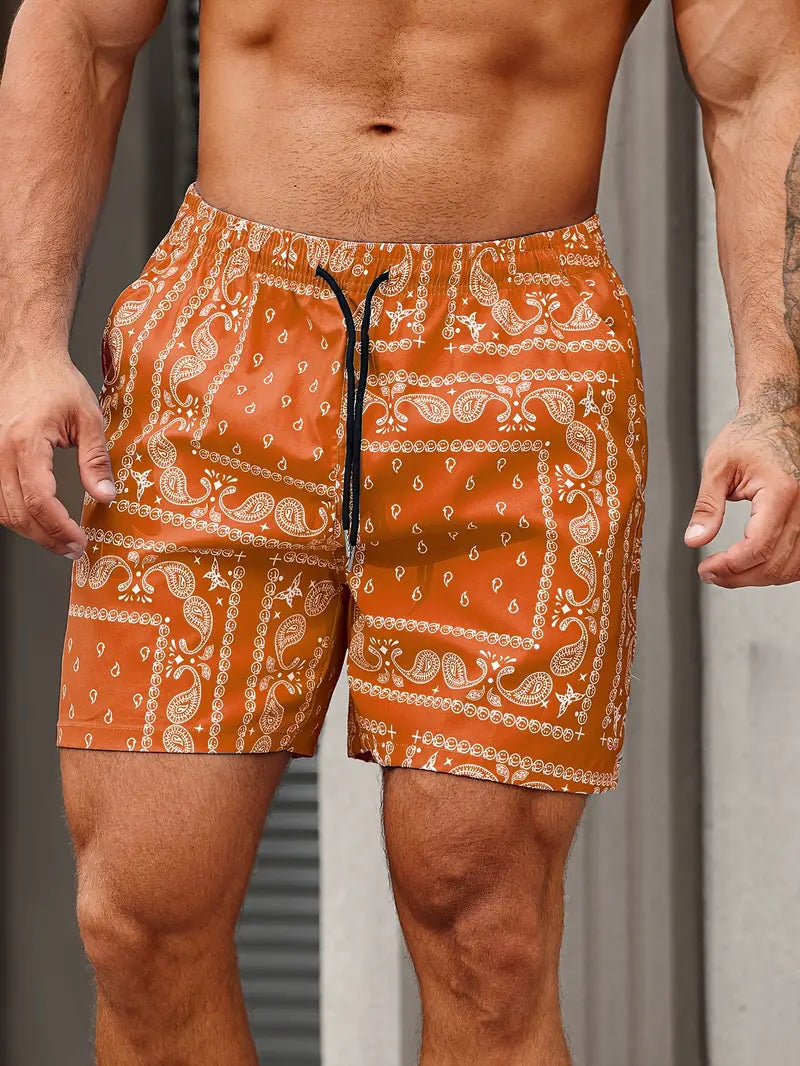 Swim Shorts Men Relaxed Fit Quick Dry Summer Wear