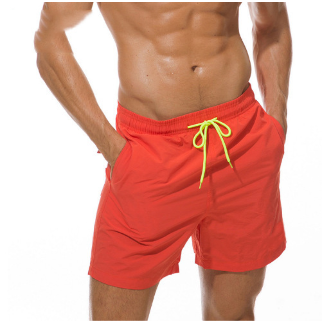 Swim Trunks Men Short Length Lining and Side Pocket