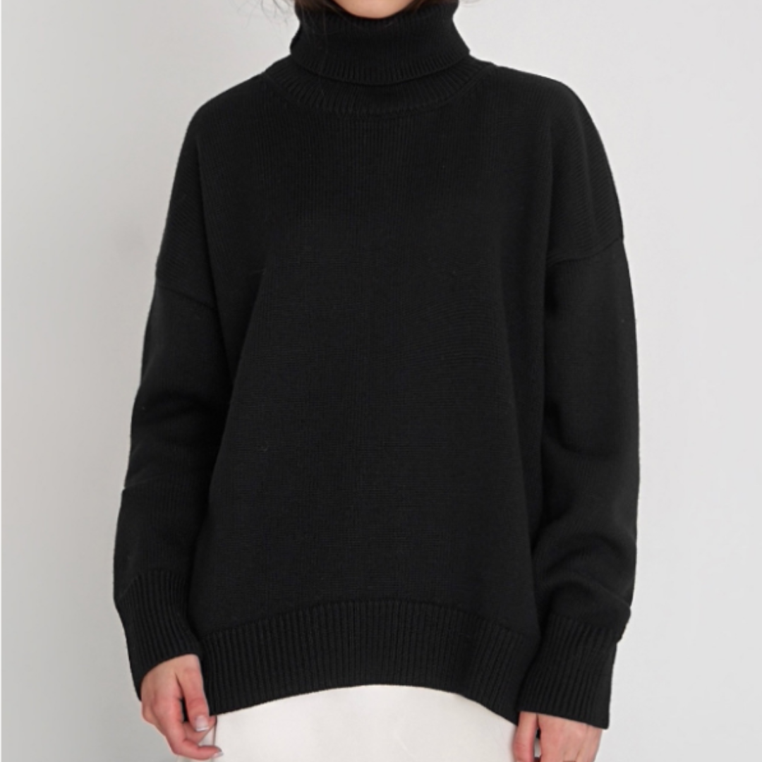 Turtleneck Sweater Women Warm Modern Long Sleeve Winter Jumper