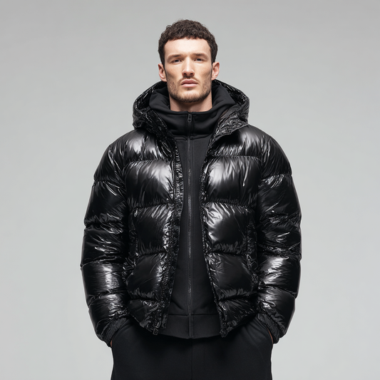 Puffer Jacket Men Warm Insulated Winter Construction Outerwear